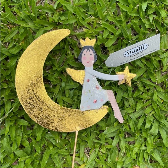 1 Home Decor NEW Golden Half moon Fairy decor, girly rooms or for plants - Picture 9 of 15